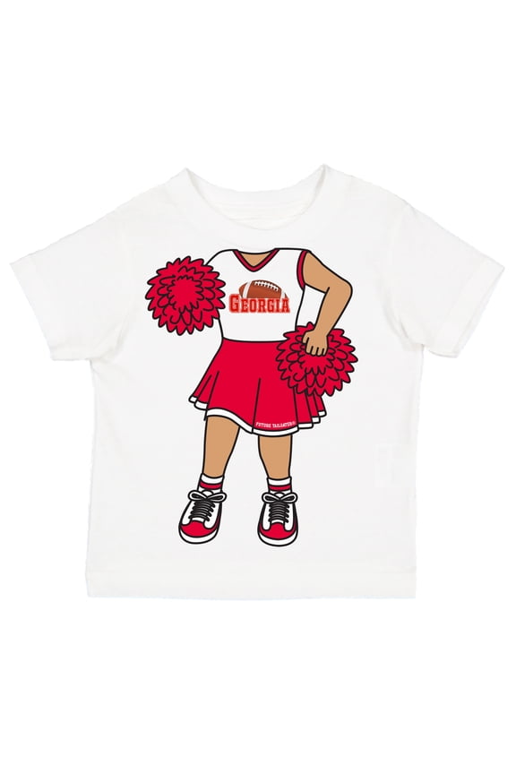 Heads Up! Cheerleader Infant Toddler Youth T-Shirt for Georgia Fans