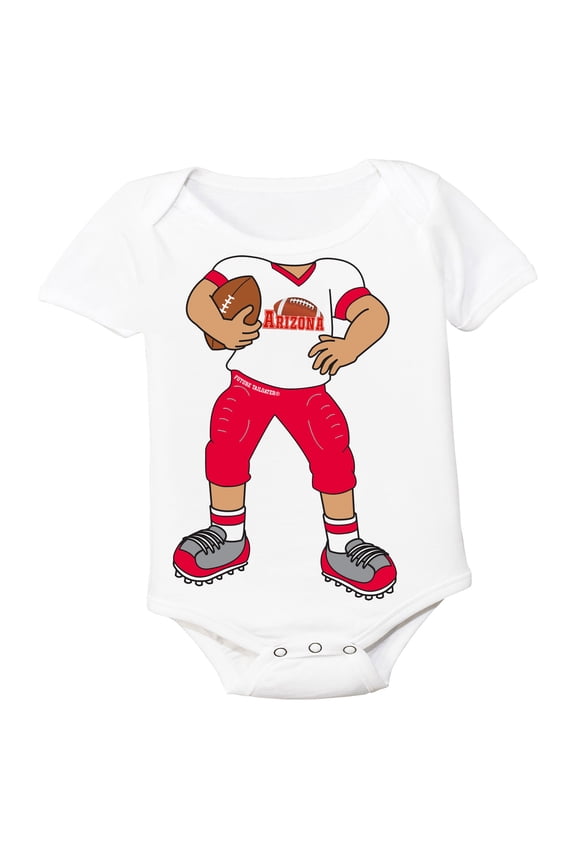 Heads Up! Football Player Baby Bodysuit for Arizona Fans
