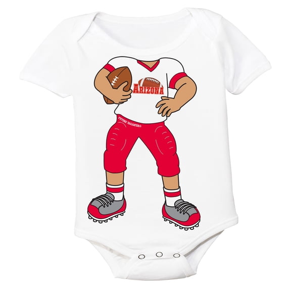 Future Tailgater Heads Up! Football Player Baby Bodysuit for Arizona Fans