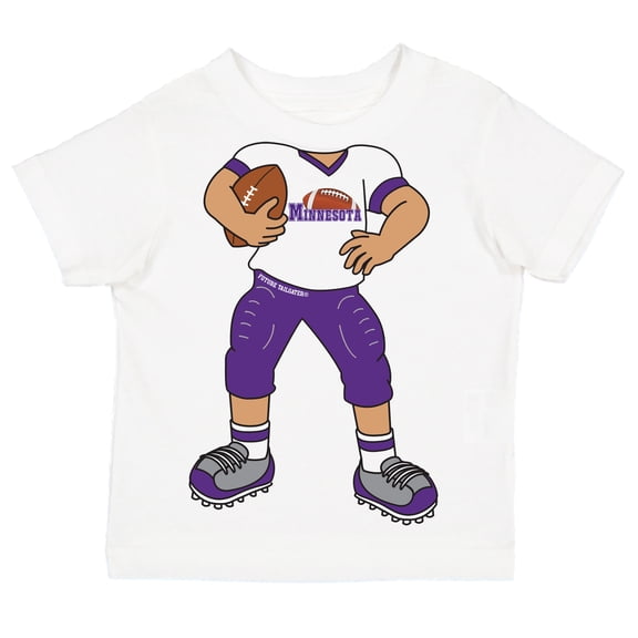 Future Tailgater Heads Up! Football Player Infant Toddler Youth T-Shirt for Minnesota Fans