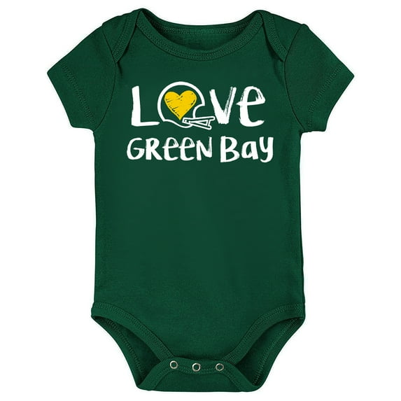 Future Tailgater Loves Chalk Art Baby Bodysuit for Green Bay Fans