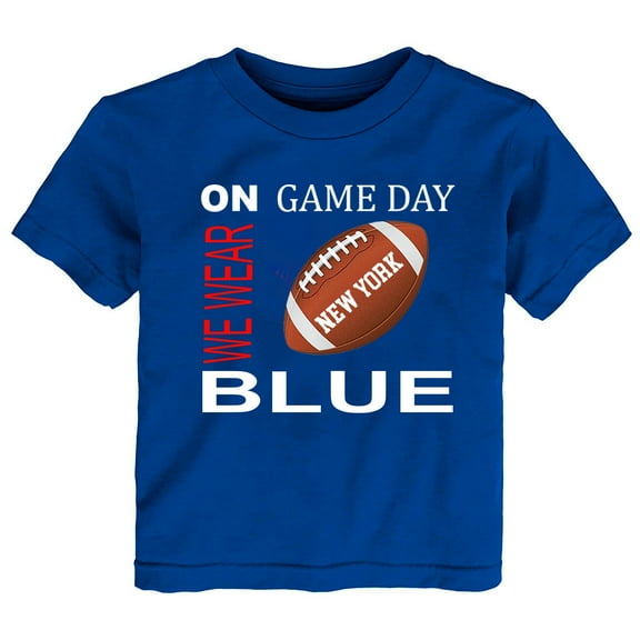 Future Tailgater On Game Day Infant Toddler Youth T-Shirt for New York Blue Fans