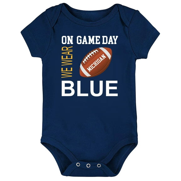 Future Tailgater On Gameday Baby Bodysuit for Michigan Fans