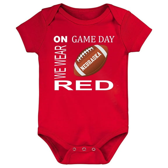 Future Tailgater On Gameday Baby Bodysuit for Nebraska Fans