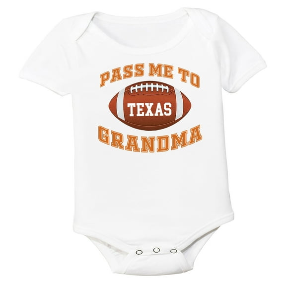 Future Tailgater Pass Me to GrandMa Baby Bodysuit for Texas Fans