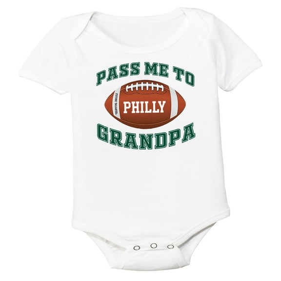 Future Tailgater Pass Me to GrandPa Baby Bodysuit for Philadelphia Fans