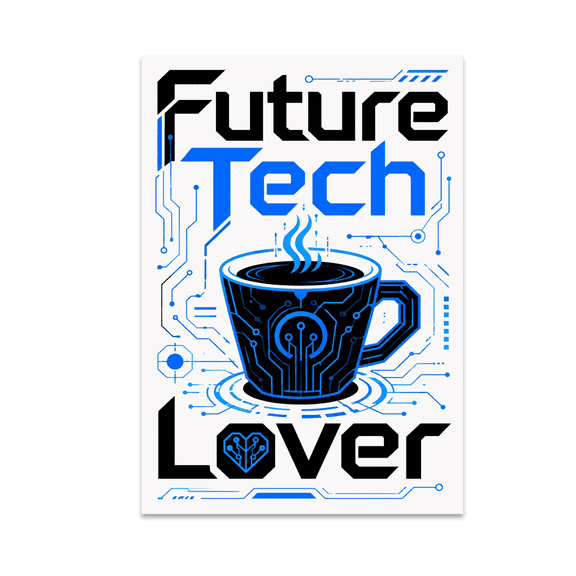 Future Tech Lover Sci-Fi Wall Art - Tech Enthusiast - 13x19 Poster Print