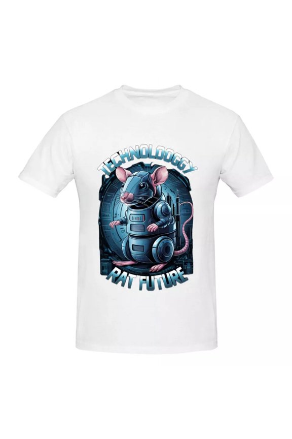 Future Tech Mouse Graphic Men Modern Design Classic T-Shirt