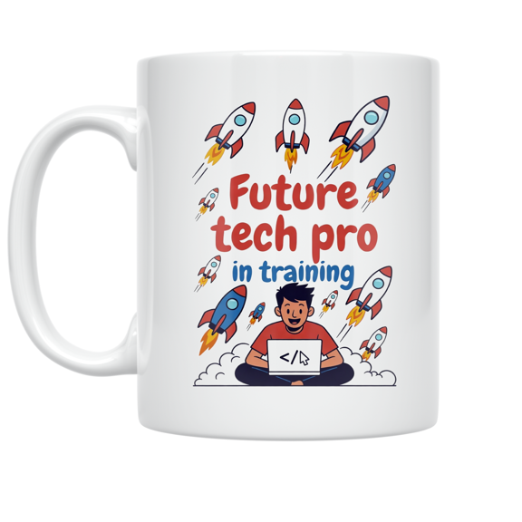 Future Tech Pro in Training - Young Coder - 11 oz Ceramic Coffee Mug