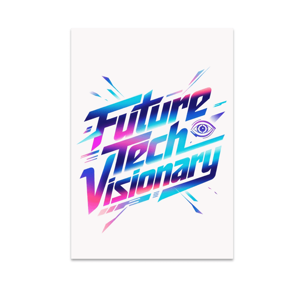 Future Tech Visionary Wall Decor - Tech Enthusiast - 13x19 Poster Print