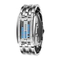 thumbnail image 1 of Future Technology Binary Digital Watch Couples' Stainless Steel LED Bracelet Sport Watch, 1 of 4