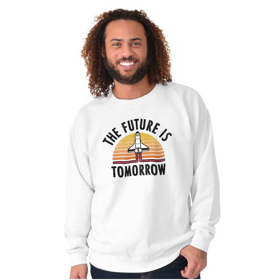 Future Tomorrow Space Sci-Fy Geeky Sweatshirt for Men or Women Brisco Brands X