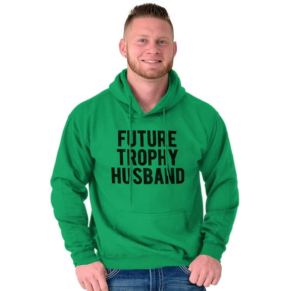 Future Trophy Husband Engagement Men's Big & Tall Graphic Hoodie Brisco Brands 2X