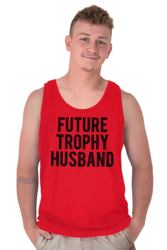 Future Trophy Husband Engagement Mens Big & Tall Graphic Tank Top Brisco Brands 2X