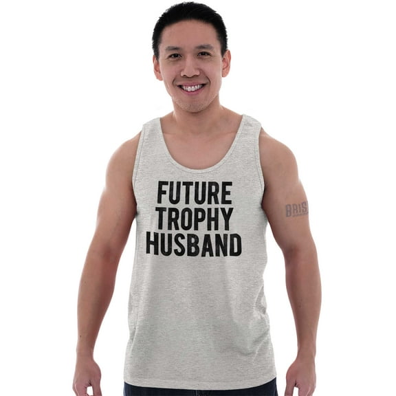 Future Trophy Husband Engagement Tank Top Sleeveless Tee Men Brisco Brands S