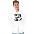 thumbnail image 1 of Future Trophy Husband Engagement Zip Hoodie Sweatshirt Men Brisco Brands L, 1 of 6