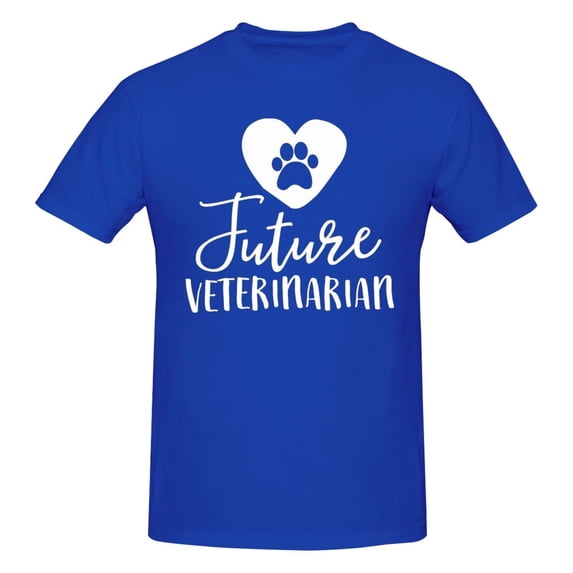 Future Veterinarian Men'S Basic Short Sleeve T-Shirt Blue 6x-Large