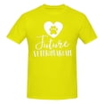 thumbnail image 1 of Future Veterinarian Men'S Basic Short Sleeve T-Shirt Yellow 4x-Large, 1 of 5