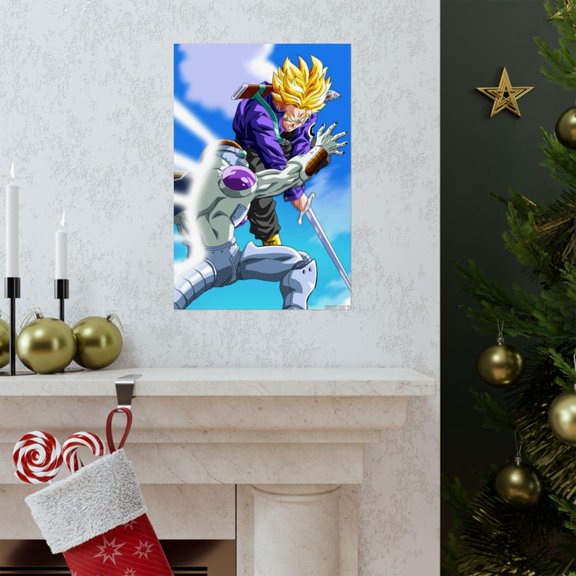 Future Warrior Sword Battle Anime Action Wall Art Poster Print 12x18 UNFRAMDE