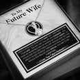 thumbnail image 1 of To My Future Wife Necklace, Bride to be Gift, Romantic Fiancee Jewelry, Necklace for Fiancee, Engagement Her, Future Wife Birthday, Gold Alluring Necklace, 1 of 6