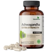 Futurebiotics Ashwagandha Extra Strength Stress & Mood Support with BioPerine, 360 Vegetable Capsules