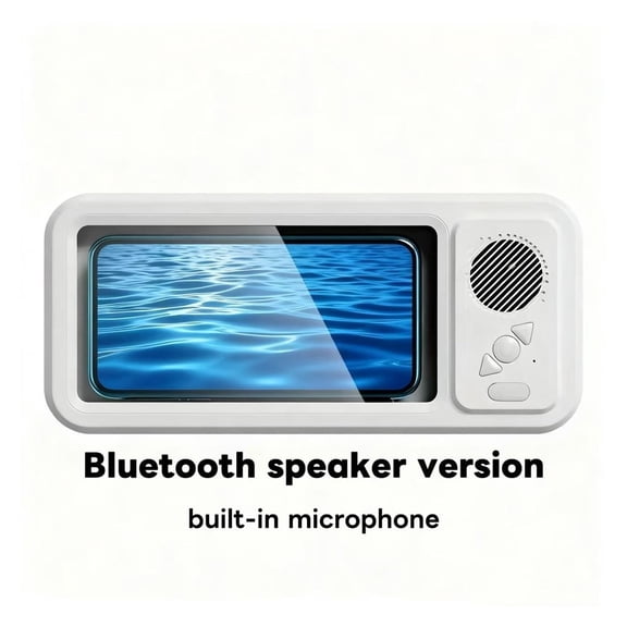 Futurismo Foldable Bathroom Cellphone Stand with Bluetooth Speaker Birthday Gifts for Men Women Mother Father Boy Girl Teens Cool Tech Gadgets