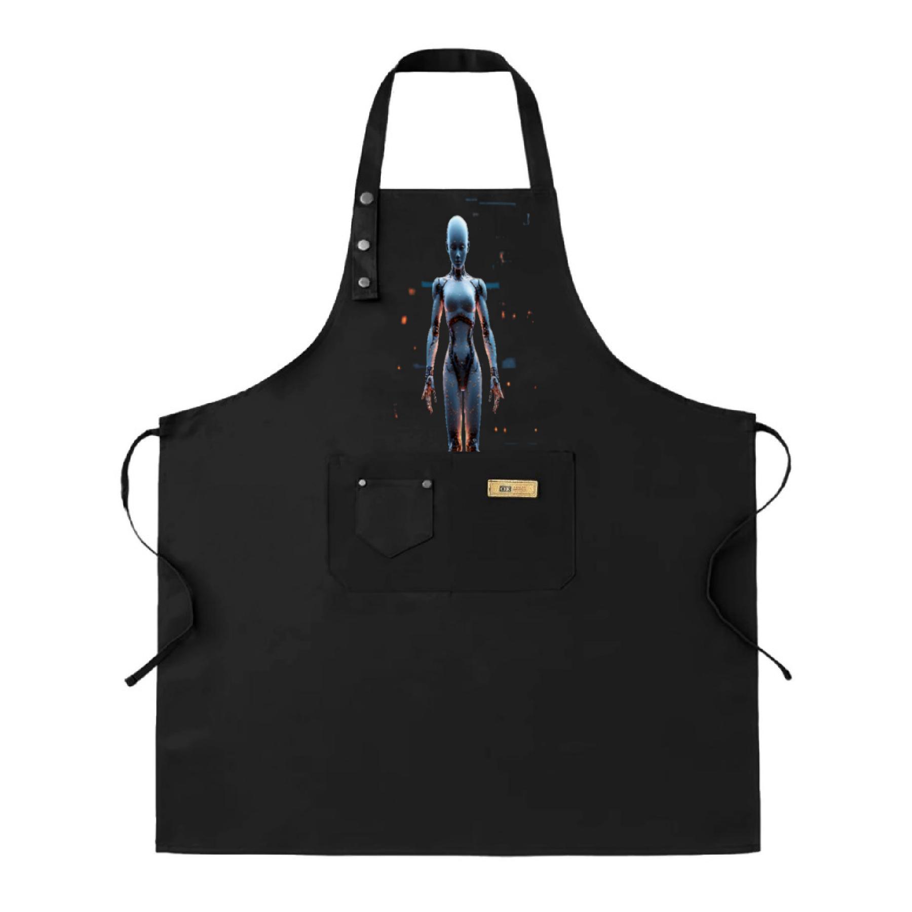 Aprons Robotics Futuristic 2 - Pack Bib Apron Set with Adjustable Straps & 2 Pockets ...