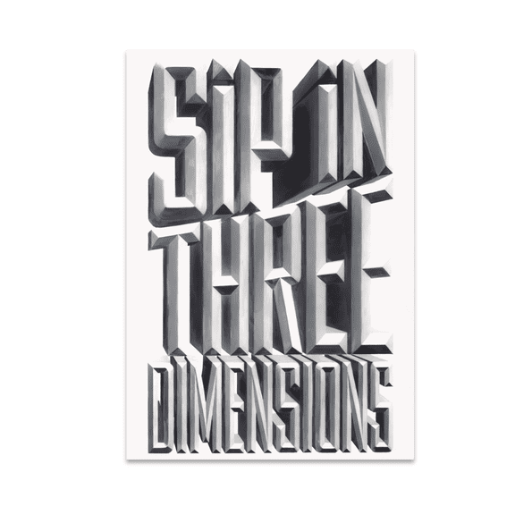 Futuristic 3D Illusion Wall Art - Modern Decor Enthusiast - 13x19 Poster Print