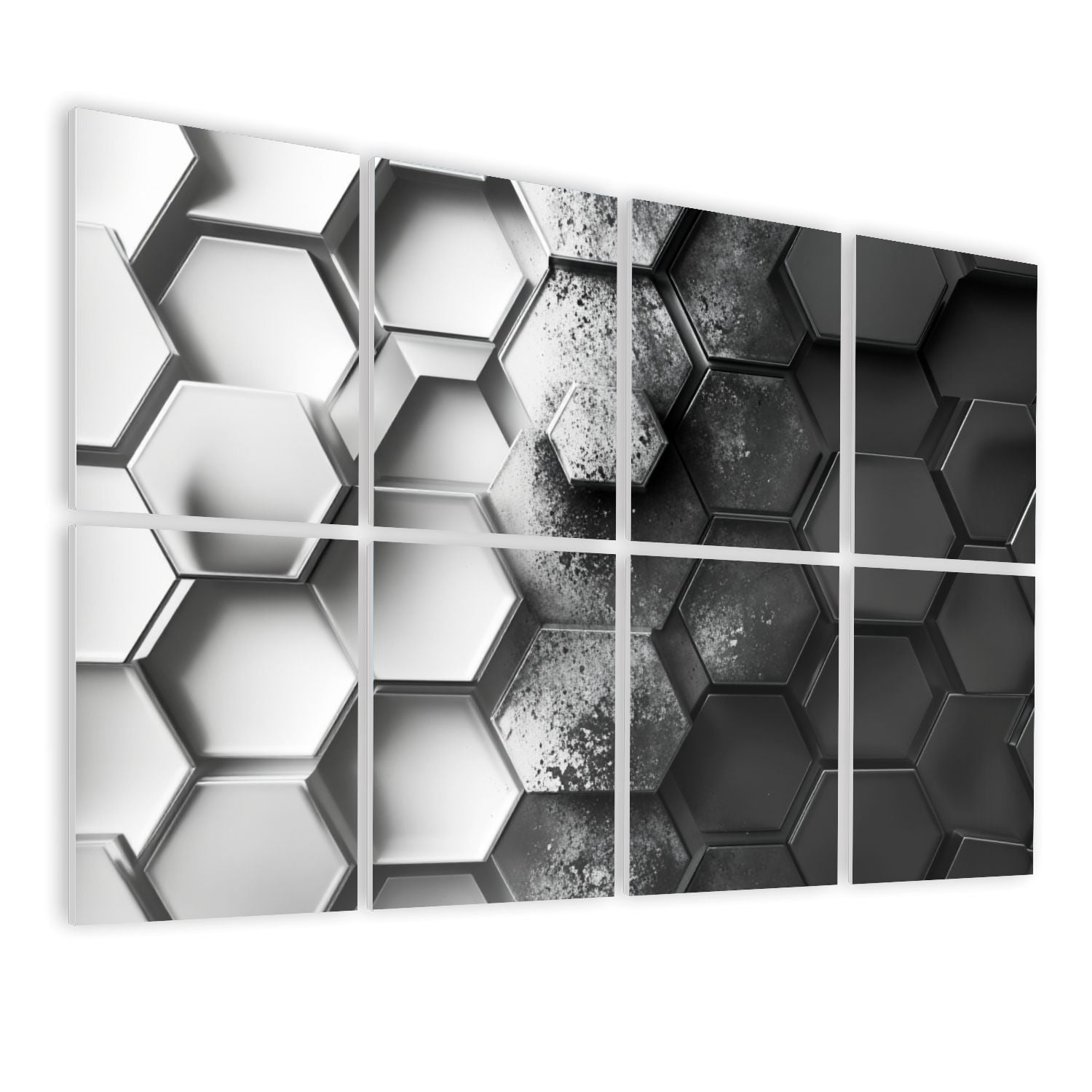 Futuristic 8 Pack Art Acoustic Panels Sound Absorbing Abstract ...
