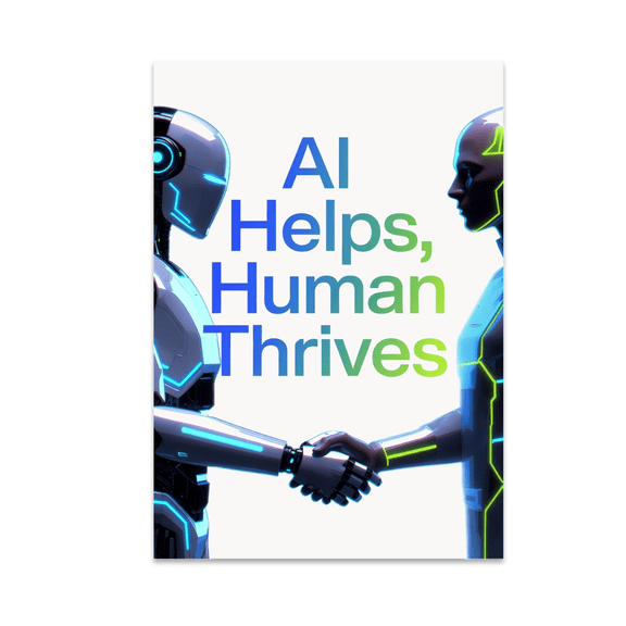 Futuristic AI Wall Art - Tech Enthusiast - 13x19 Poster Print