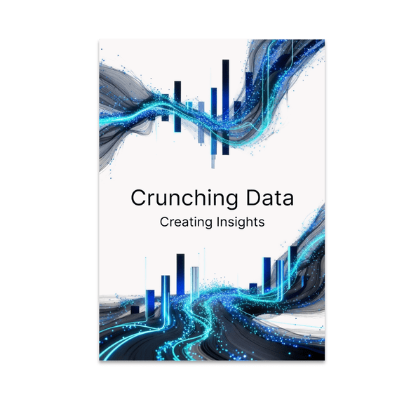 Futuristic Analytical Wall Art - Data Science Enthusiast - 13x19 Poster Print