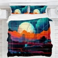 thumbnail image 1 of Futuristic Bedding Set, Fantasy Cyberpunk Bedding Set, Unisex, Comes with 1 Duvet Cover and 2 Pillowcases, 1 of 4