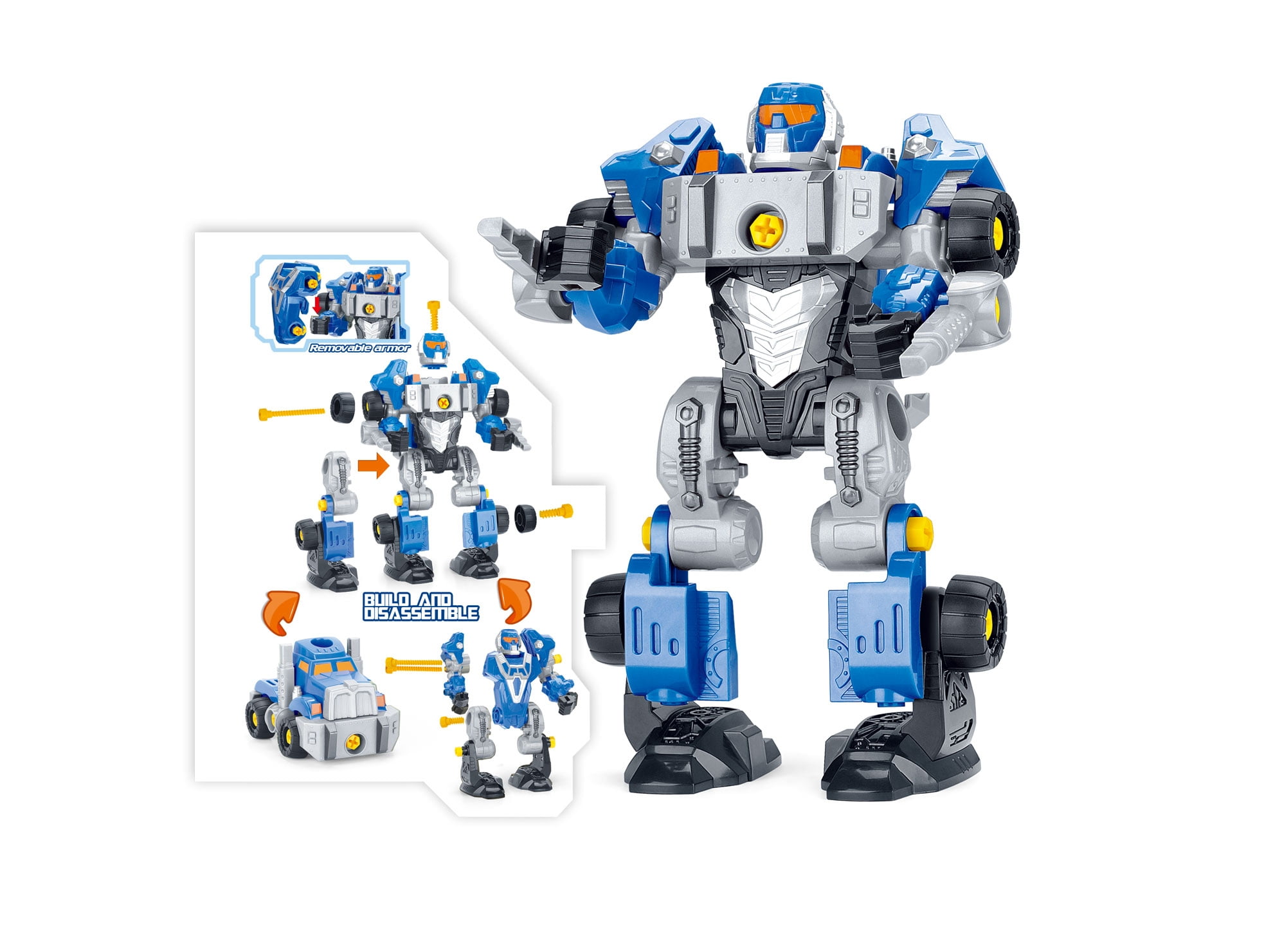 Futuristic Being Revolution 3-in-1 Take-A-Part Futuristic Being Toy Playset - Blue