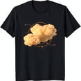 thumbnail image 1 of Futuristic Black T-Shirt with Cloud Graphic in Circular Design, 1 of 5