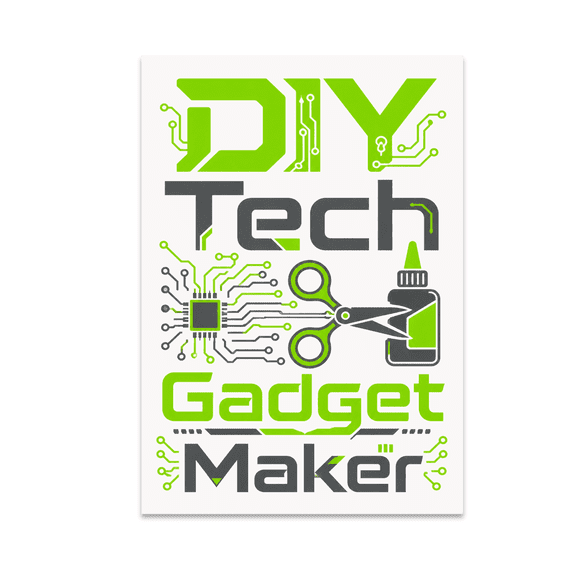 Futuristic DIY Tech Gadget Maker Art - DIY Enthusiast - 13x19 Poster Print