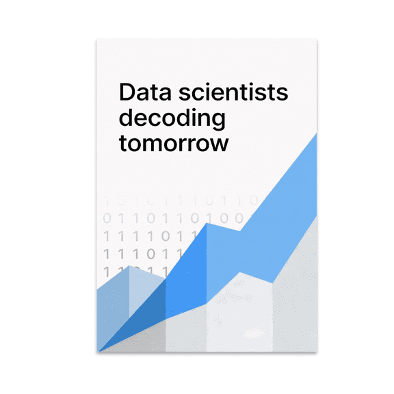 Futuristic Data Art - Data Science Enthusiast - 13x19 Poster Print