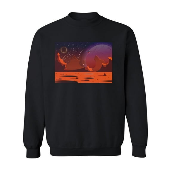 Futuristic Design Sweatshirt Men -Image by Shutterstock, Male Medium