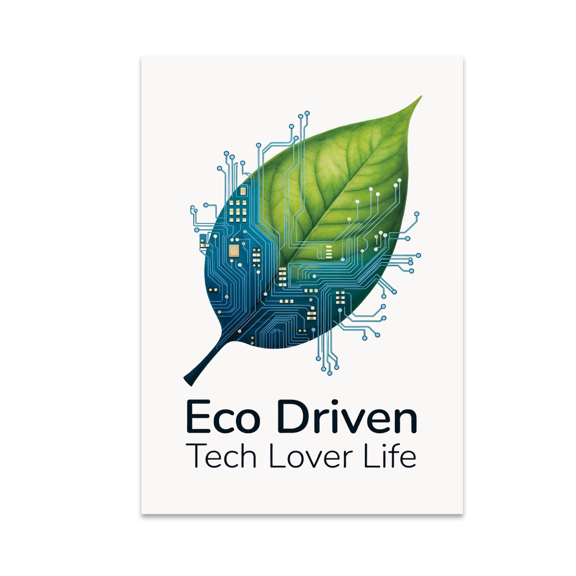 Futuristic Eco Wall Decor - Eco-Tech Lifestyle Enthusiast - 13x19 Poster Print