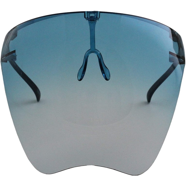 Futuristic Face Shield Mirrored Visor Sunglasses - Walmart.com display picture 1