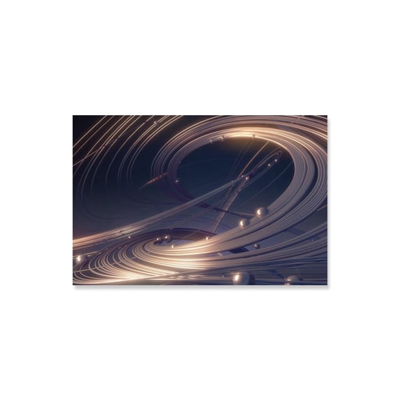 Futuristic Golden Design Poster -Image by Shutterstock