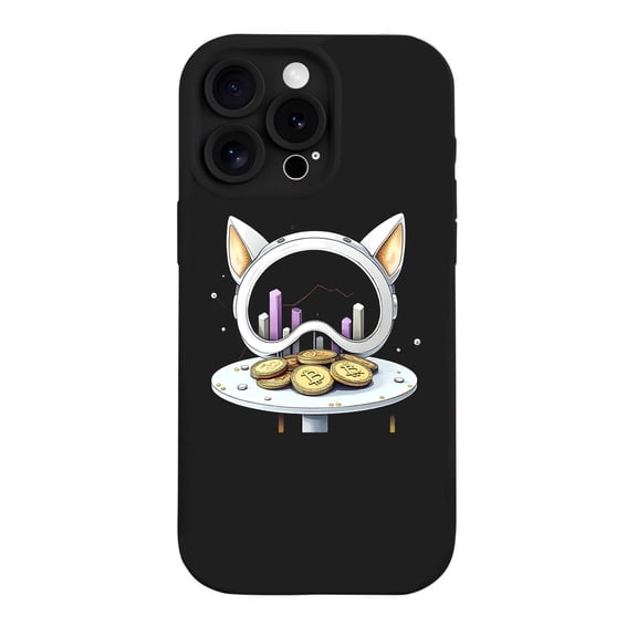 Futuristic Helmet Design iPhone 15 Pro Case - Lightweight Yellowing Resistant Tech & Finance Theme