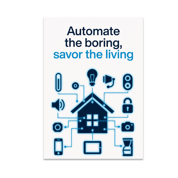 Futuristic Home Decor - Smart Home Living Enthusiast - 13x19 Poster Print