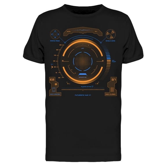Futuristic Interface Tee Men's -Image by Shutterstock