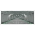 thumbnail image 1 of Futuristic Kitchen Mat, Sci-Fi Corridor Inside Space Station Ship Laboratory Technology Fiction Picture Art, Plush Decorative Kitchen Mat with Non Slip Backing, 47" X 19", Green, by Ambesonne, 1 of 1