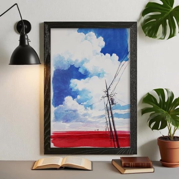 Futuristic Mecha Battle Scene Neon Genesis Evangelion Anime Poster Print Wall Art Decor 8x12 UNFRAMED