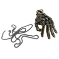 thumbnail image 1 of Futuristic Mechanical Hand Copper Necklace Movable Finger Joints Robot Hand Charm Handcrafted Jewelry Gift for Men Women, 1 of 8