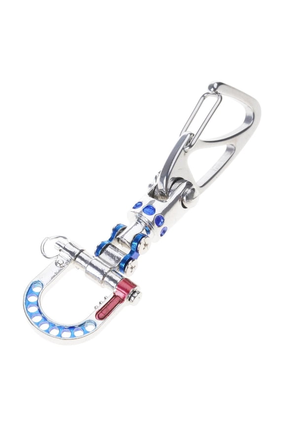 Futuristic Metal Holder - Gothic Punk Design Steel chain For Backpacks, Wallets & Unique Anniversary Presents