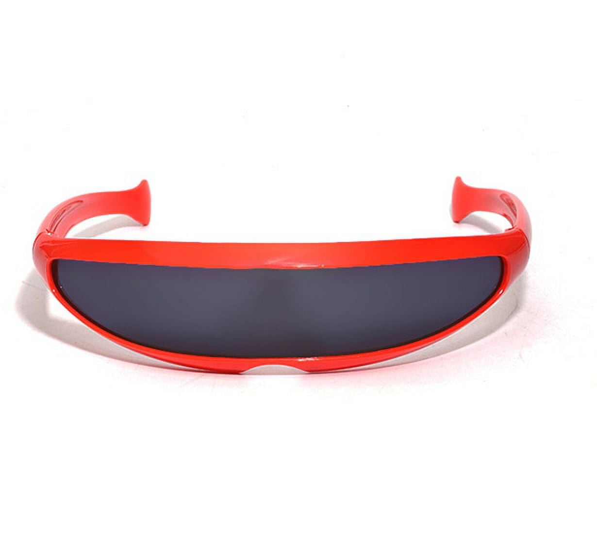 Futuristic narrow hotsell cyclops sunglasses