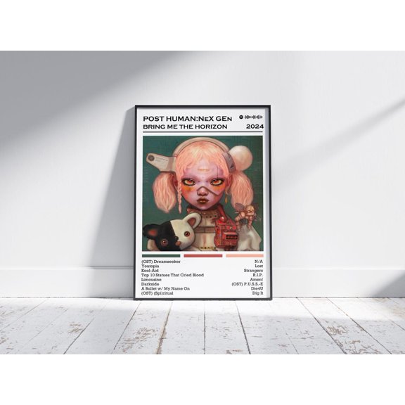 Futuristic Next Generation Cybernetic Tech Aesthetic Wall Art Decor, Unframed Poster