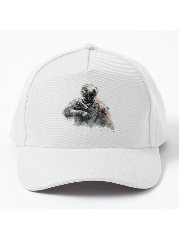 Futuristic Operator Baseball Hat, Tactical FPS Soldier Character Design, Classic Cap